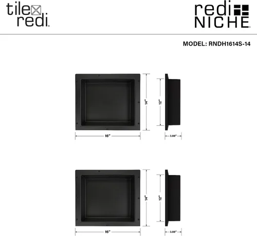 Miniatura 3 de Tile Redi USA Redi Niche - Nicho para ducha