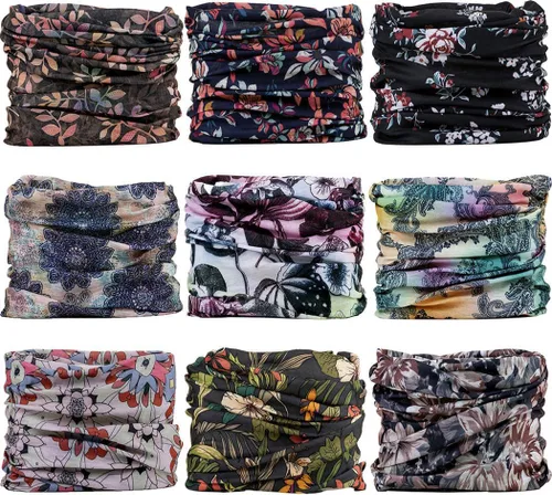 Miniatura 9 de VANCROWN - Diadema, bufanda, cinta para la cabeza, cubrebocas, bandana, para mujeres y hombres