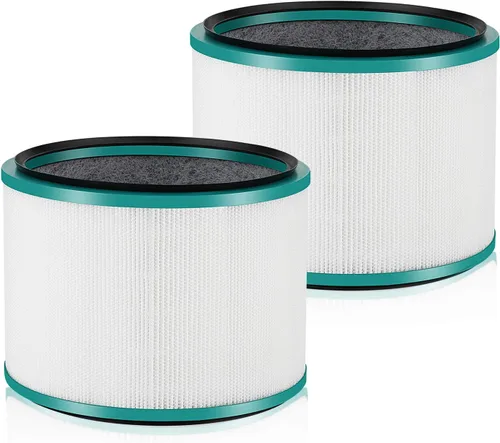 Paquete de 2 filtros de repuesto HP01 HP02 compatibles con Dyson HP01 HP02 DP01 DP02 purificadores de escritorio, sustituye la pieza # 968125-03,