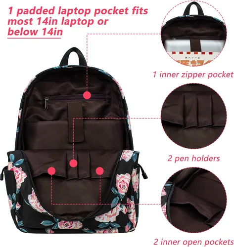Miniatura 4 de Leaper - Mochila elegante de viaje o para el colegio), BP5078