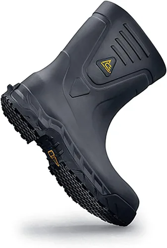 Miniatura 8 de Shoes for Crews Bullfrog Pro II, Men's, Women's, Unisex Composite Toe (CT) Work Boots, Slip Resistant, Water Resistant, Black