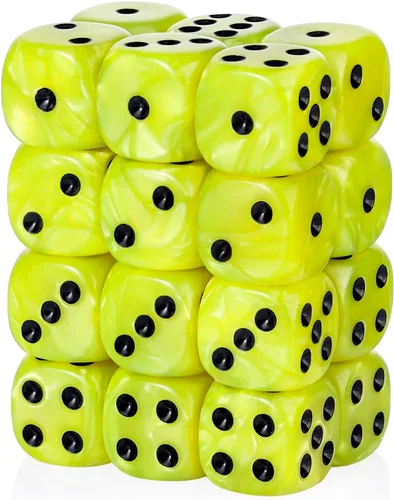 Miniatura 8 de 36 Piezas 12mm Juego de Dados Mini de 6 Caras, Juego de Dados D6 de Colores Translúcidos, Juego de Dados Estándar de 6 Caras para Juegos de Mesa