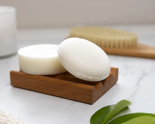 Miniatura 7 de Naturel - Juego de champú y acondicionador calmante con aceite de menta, aceite de lima y aceite de árbol de té, barra de champú y acondicionador