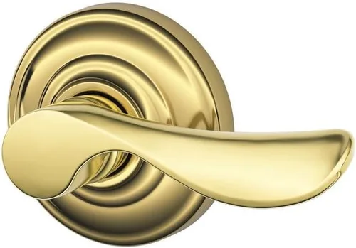 Miniatura 2 de Schlage Lock Company - Maneta para apertura a la derecha Champagne con cerradura sin giro y moldura Andover, bronce envejecido (F170 CHP 716 AND RH)