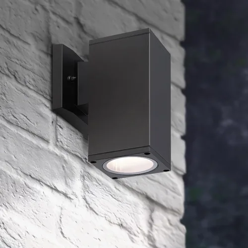 ASD 1 lámpara exterior de iluminación – 60 W E26 120 V cilindro arriba o abajo de bronce moderno lámpara de pared al aire libre LED CFL bombilla