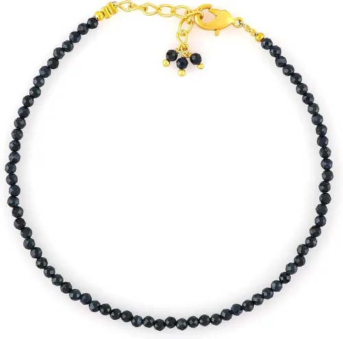 Miniatura 32 de TGH Pulsera de cuentas naturales con piedras preciosas microfacetadas, joyería para ella, cristales curativos energéticos de piedra natal, cadena