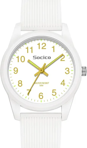 Miniatura 11 de SOCICO Reloj analógico para niños y niñas, reloj de aprendizaje fácil de leer, resistente al agua 50M, reloj de pulsera de banda suave para edades