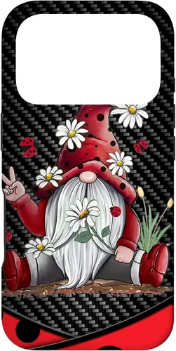 Miniatura 29 de Red Gnome Hippie Daisy Flowers Gnome Ladybugs - Christmas Case for iPhone 17