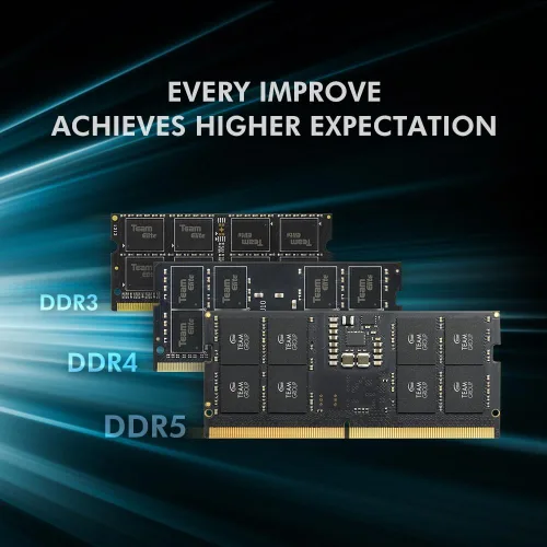 Miniatura 5 de TEAMGROUP Elite SODIMM DDR5 32 GB 5600 MHz (PC5-44800) CL46 Módulo de memoria de portátil Ram sin ECC no tamponado 1.1V de 262 pines - Canal dual