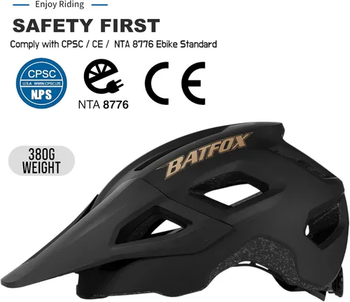 Miniatura 2 de NTA 8776 E-Bike & Mountain Bike - Casco para adultos y jóvenes, casco de ciclismo E-MTB para hombres y mujeres (20.5-23.6 in)