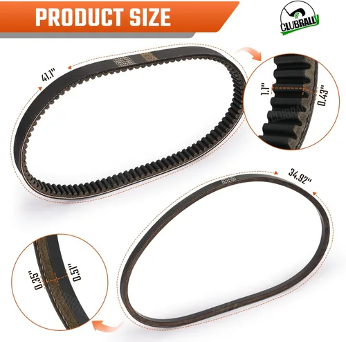 Miniatura 6 de CLUBRALLY Generador de arranque/correa de transmisión Kit de 4 ciclos para carrito de golf EZGO TXT Gas 1991 en adelante con motores Robin