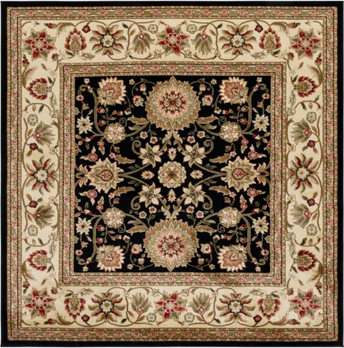 Miniatura 57 de SAFAVIEH Lyndhurst Collection - Alfombra de área de 9 x 12 pies, color marfil y rojo, diseño oriental tradicional, no desprende pelusa y de fácil