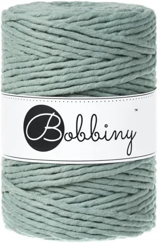Miniatura 17 de Bobbiny Cordón de macramé XXL de 0.197 in de una sola capa (aguamarina), 108 yardas/330 pies (100% algodón reciclado)