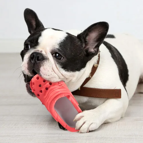 Miniatura 7 de Juguetes Masticables para Perros, Juguete de Zapatilla de Goma Duradero para Cachorro, Juguetes Resistentes para Perros para Entrenamiento