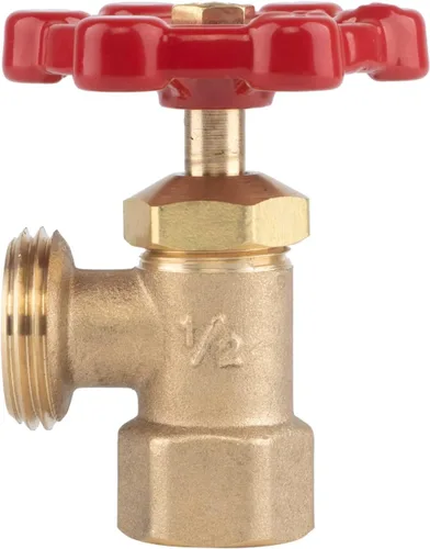 Miniatura 2 de Hausen Válvula de drenaje de caldera de 3/4 pulgadas MHT x 1/2 pulgada FIP, latón, certificado cUPC, ideal para calderas y calentadores de agua