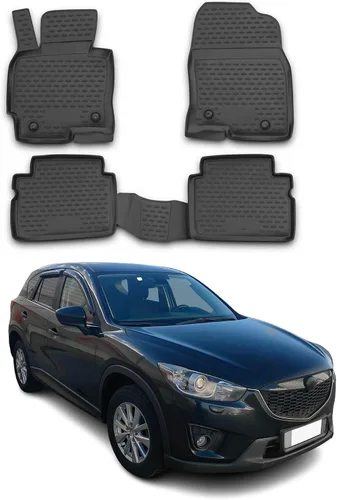 Miniatura 14 de OMAC Alfombrillas de maletero para Mazda CX-5 2013-2016, impermeables, traseras, TPE, negras
