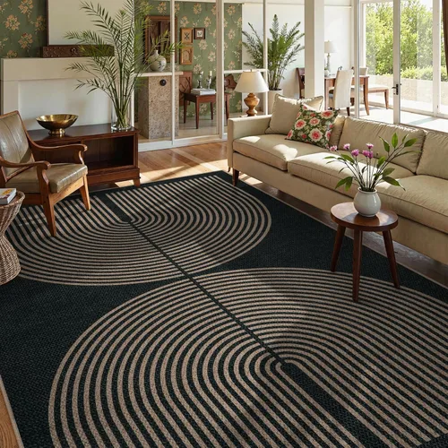 Miniatura 18 de Alfombra Moderna de Yute Fácil de Limpiar Arcoíris Lahome, 2x6 Alfombra de Pasillo Lavable para Cocina, Alfombras de Pasillo para Pasillos, Alfombra
