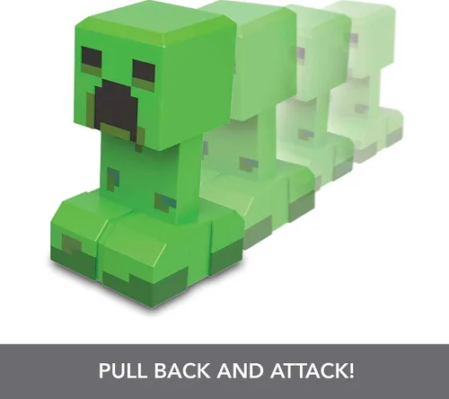 Miniatura 3 de Mattel Minecraft Legends - Figura de acción de 2 unidades, juego de Creeper vs Piglin Bruiser, juguetes coleccionables Attack & React, escala