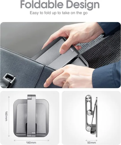 Miniatura 6 de elitehood Soporte de aluminio para iPad, soporte ajustable para iPad para escritorio, soporte de tableta de escritorio para Pro 13 12.9 11 Air Mini