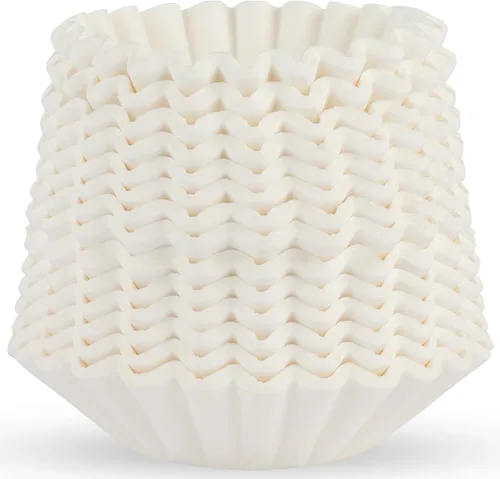Miniatura 6 de Filtros de café de 8 a 12 tazas, 300 unidades, estilo cesta, papel blanco, filtro de café sin cloro, fabricado en los Estados Unidos