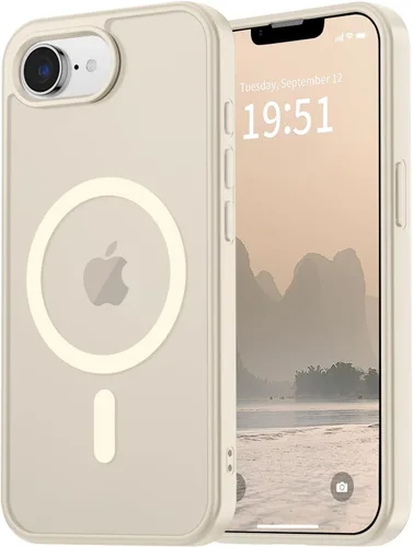 Miniatura 38 de vnnink para iPhone 12 y iPhone 12 Pro, funda de teléfono celular translúcida con protección contra caídas de grado militar, mate magnética