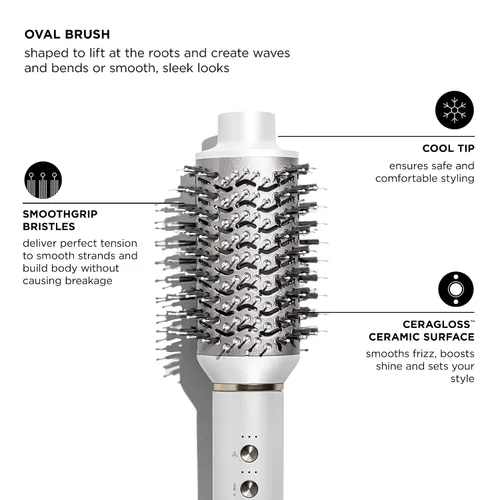 Miniatura 15 de Aire 360 Ceramic Dual Voltage Air Styler Blowout Kit with Curling Attachments, Oval Brush & Drying Concentrator Fast, Healthy Blowouts and