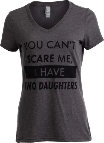 You Can't Scare Me, I Have Children Funny Mom Mommy Mama Cute Joke Women V-Neck T-Shirt