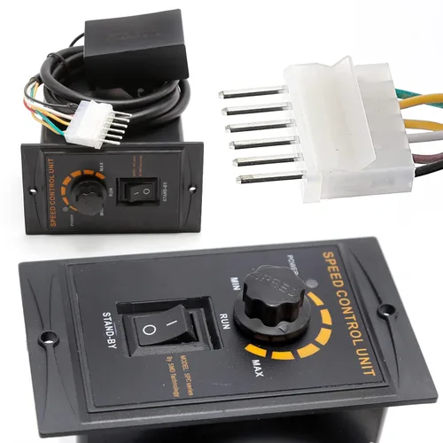 Miniatura 6 de Motor de engranaje de la CA de 250W 5K 110V, motor variable ajustable del reductor del engranaje con el regulador de la velocidad para la industria