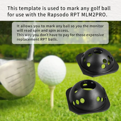 Miniatura 3 de Plantilla de marcado de pelota de golf para monitor de lanzamiento Rapsodo RPT MLM2PRO