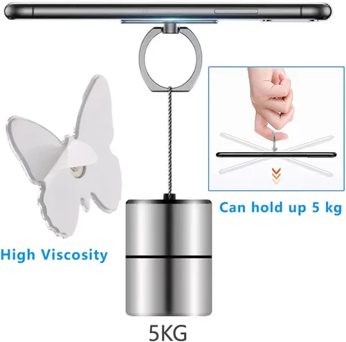 Miniatura 6 de Kinizuxi Soporte de anillo para teléfono celular, soporte de agarre de anillo de teléfono con rotación de 360°, soporte compatible con iPhone, todos