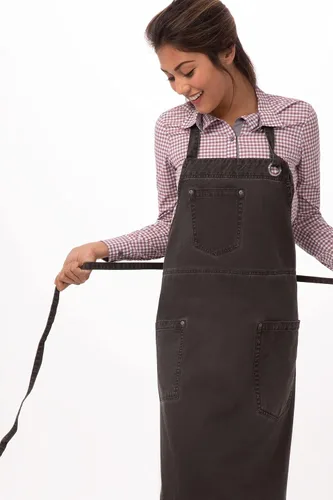 Miniatura 8 de Chef Works Delantal con babero unisex Dorset, Peltre