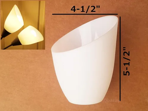 Miniatura 4 de Paquete de 2 pantallas de plástico Quaray T50 de 4-1/2 pulgadas para lámpara de pie Torchiere