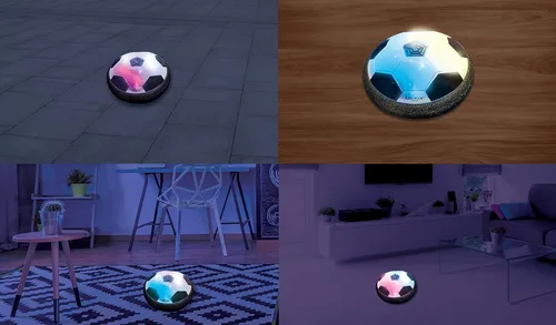 Miniatura 4 de Lexibook Aerofoot, disco de fútbol Hovercraft, 2 porteros, bomba y pelota inflable incluida, se desliza fácilmente, rápido y dinámico, efectos