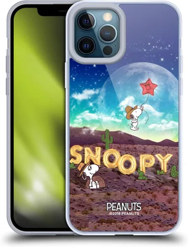 Miniatura 111 de Head Case Designs Funda de gel con licencia oficial de Peanuts Nebula Cactus Needles Snoopy Space Cowboy [protección de grado militar] compatible
