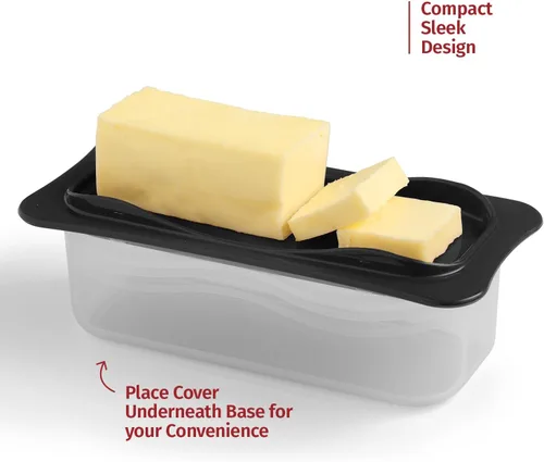 Miniatura 3 de Signoraware Mantequillera con Tapa - Recipiente Guardamantequilla con Tapa Transparente para Encimera, Refrigerador - Plástico Duradero