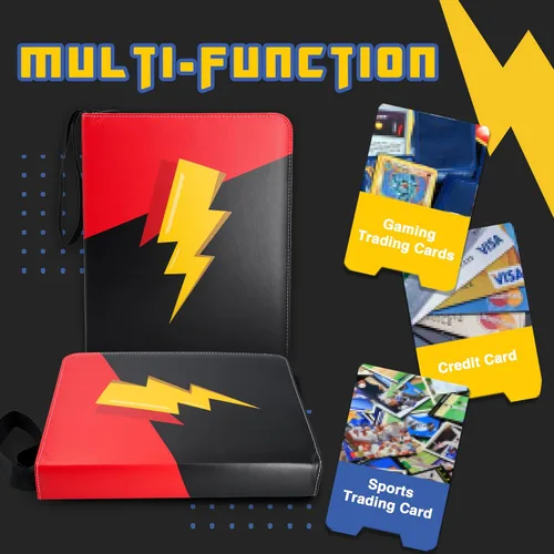 Miniatura 5 de carpeta de 9 bolsillos impermeable para tarjetas coleccionables, soporte de exhibición de álbum de cartas, expandible, álbum de 720 bolsillos