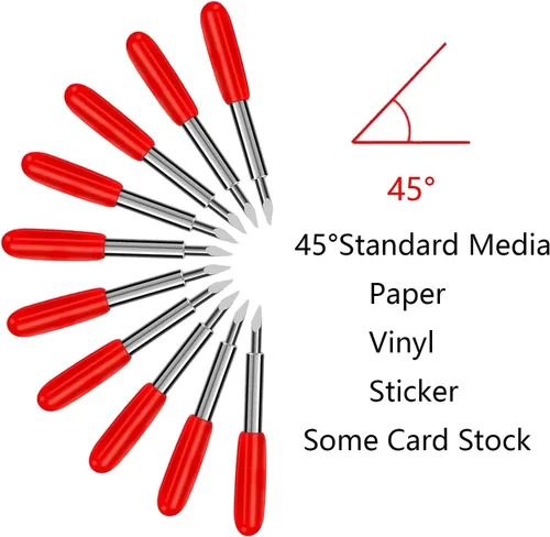 Miniatura 4 de 30 cuchillas de repuesto compatibles con máquinas de corte Explore Air /Air2/Air 3/Maker/Maker 3, incluye 5 cuchillas de punta fina de 30°, 20