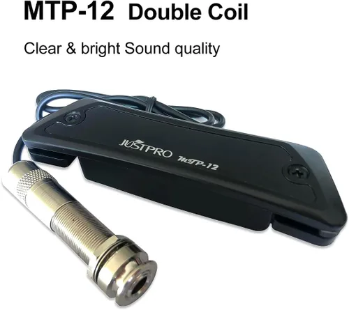 Miniatura 2 de Pastillas de guitarra acústica, Pastillas magnéticas pasivas de guitarra con orificio de sonido con salida de audio para guitarra acústica