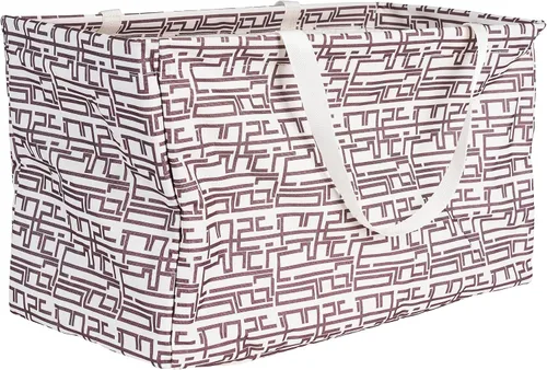 Miniatura 12 de Household Essentials Bolso de lona Krush con estampado floral blanco y azul, bolsa multiusos para todos los propósitos Floral azul