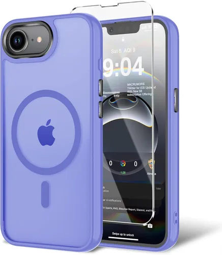 Miniatura 104 de Funda para iPhone 11 con protector de pantalla, compatible con MagSafe, ultra delgada, translúcida, mate, a prueba de golpes, color negro