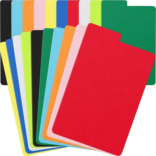 Lewtemi Separadores de cómics multicolor esmerilado con pestañas, separadores grandes de plástico para cajas de almacenamiento de cómics, 10 colores