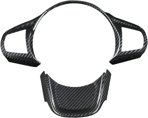 Cubierta del panel del volante de fibra de carbono para Toyota Supra GR A90 MK5 (2019+) Borde del marco del volante, cubierta del botón del volante,