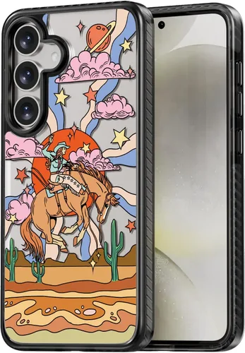 Miniatura 87 de Rosarnnah Funda compatible con Samsung Galaxy S24 Ultra, bonita estética, a la moda, divertida funda con estampado de gatito y gato, duradera a