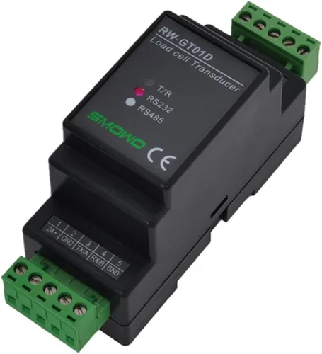 Miniatura 2 de CGOLDENWALL RW-GT01D Transductor transmisor de amplificador de sensor de célula de carga guía RS232 / RS485 5-12V (señal de salida: RS232)