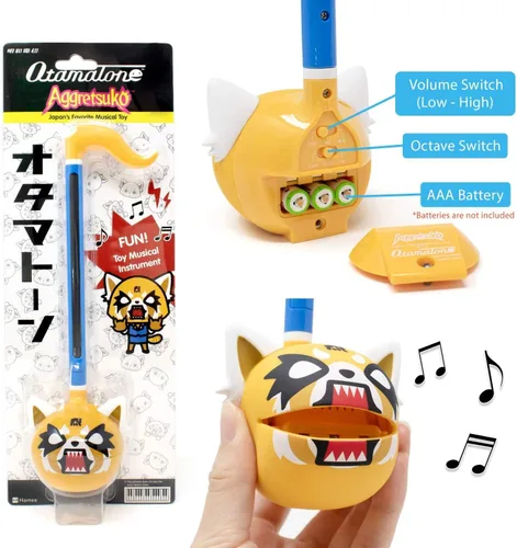 Miniatura 5 de Edición Especial Sanrio Otamatone (juego de 3 piezas - Aggretsuko dulce y furioso + Gudetama) - Instrumento musical electrónico de juguete por Maywa
