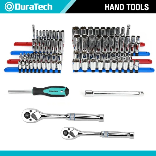 Miniatura 5 de DURATECH Juego de 269 herramientas manuales para reparación del hogar, kit de herramientas manuales mecánicas de uso diario con bolsa
