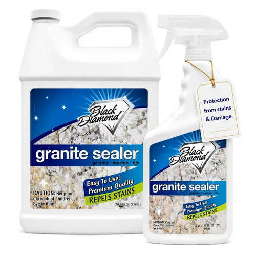 Miniatura 12 de Sellador de granito Black Diamond Stoneworks: Sella y protege. Sellador protector de mármol. Sellador para encimeras de granito, mármol y travertino