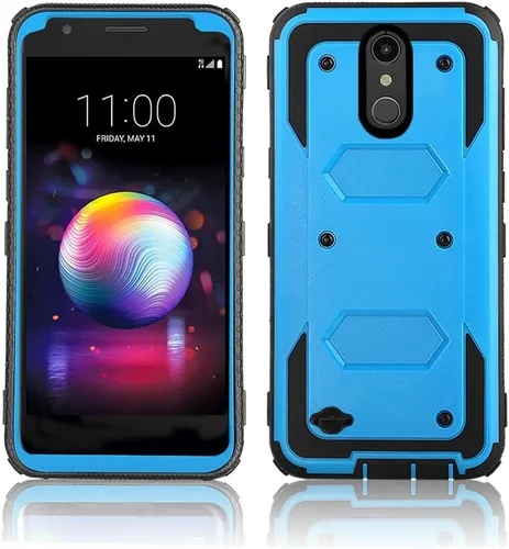 Miniatura 7 de Asuwish Funda de teléfono para LG K30 2018/Premier Pro LTE/Phoenix Plus/Harmony 2/K10/K11/Xpression cubierta híbrida a prueba de golpes cuerpo
