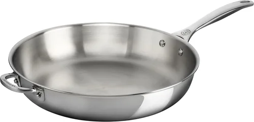 Miniatura 6 de Le Creuset Sartén antiadherente de acero inoxidable de tres capas de 12.5 pulgadas con mango auxiliar