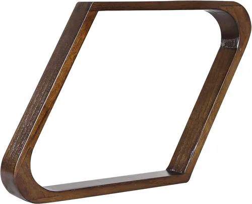 Miniatura 10 de GSE Games & Sports Expert Triángulo de Billar de Madera Maciza para 8 Bolas / Rombo para 9 Bolas, Porta Bolas de Billar para Bolas de Billar de Caoba